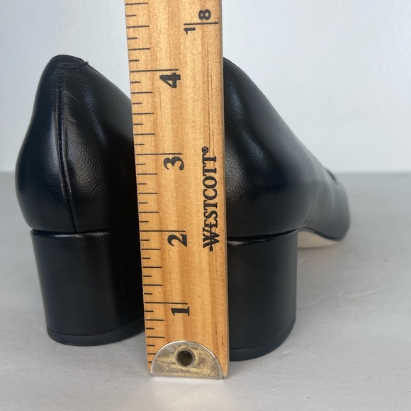 Cole Haan Grand Pumps Women's Heels Size 7.5 Black Career Preppy Block Heels - Picture 6 of 8